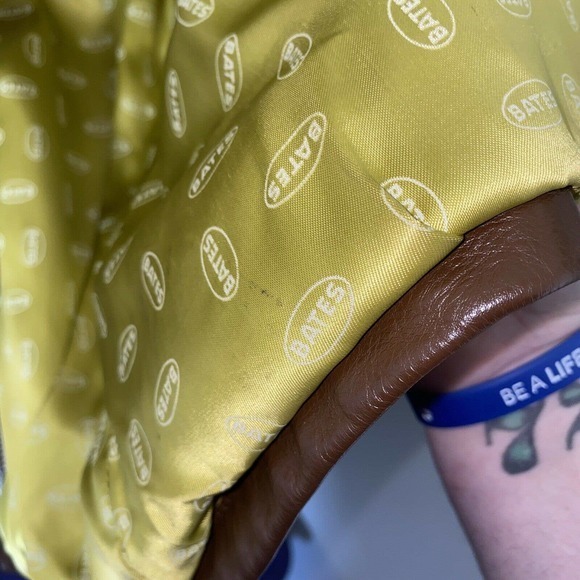 Bates Leather Motorcycle Jacket Size 42 - Picture 5 of 13